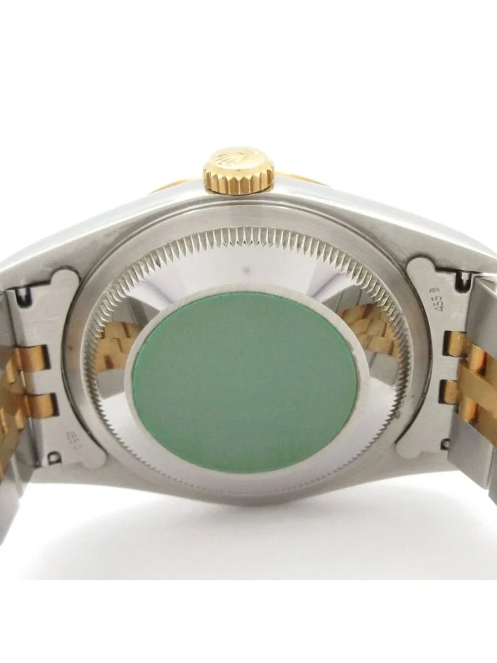 Rolex Watch Datejust 18k Yellow Gold SS Mosaic Dial Jubilee Bracelet Full Frame